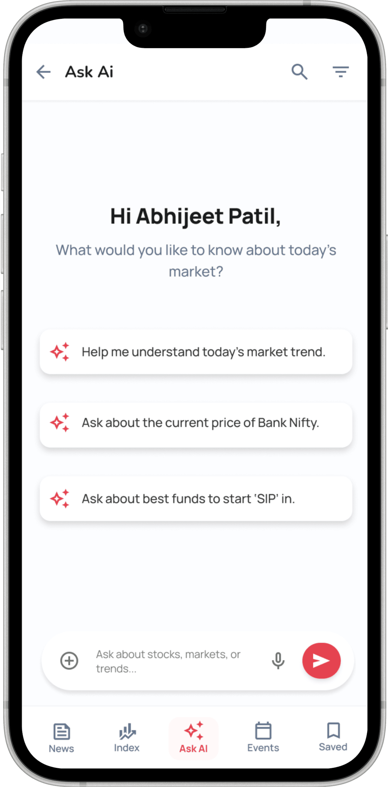 RupeeLetter AI trading assistant